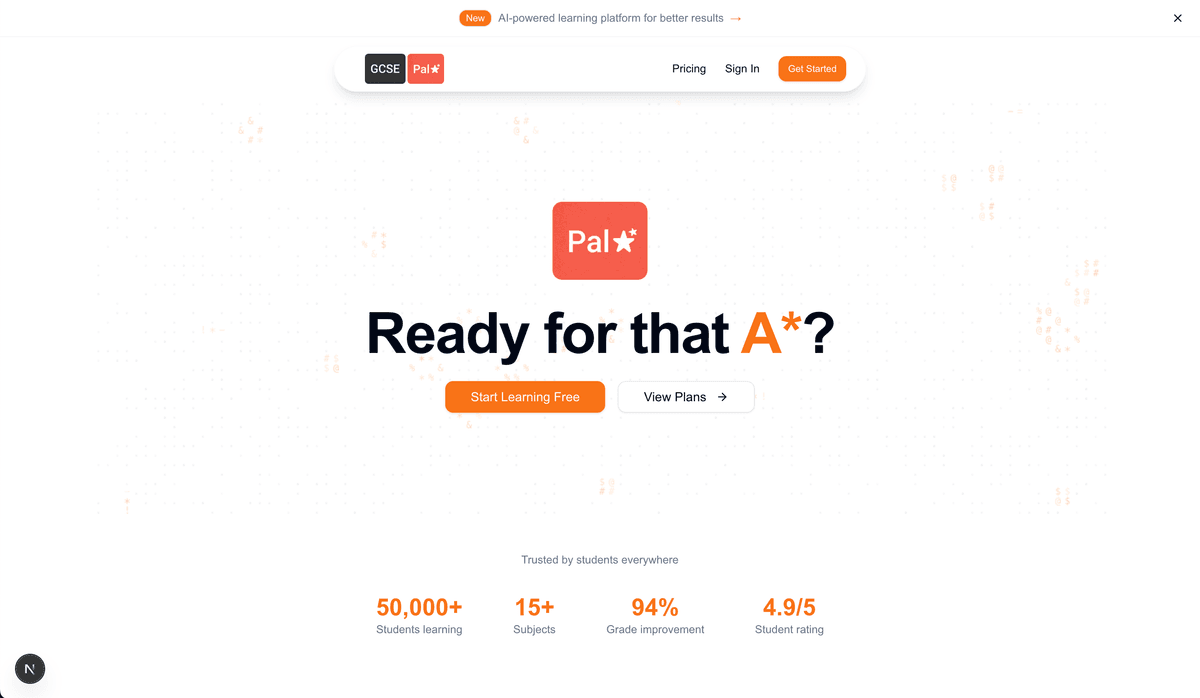 Pal - AI-powered GCSE learning platform